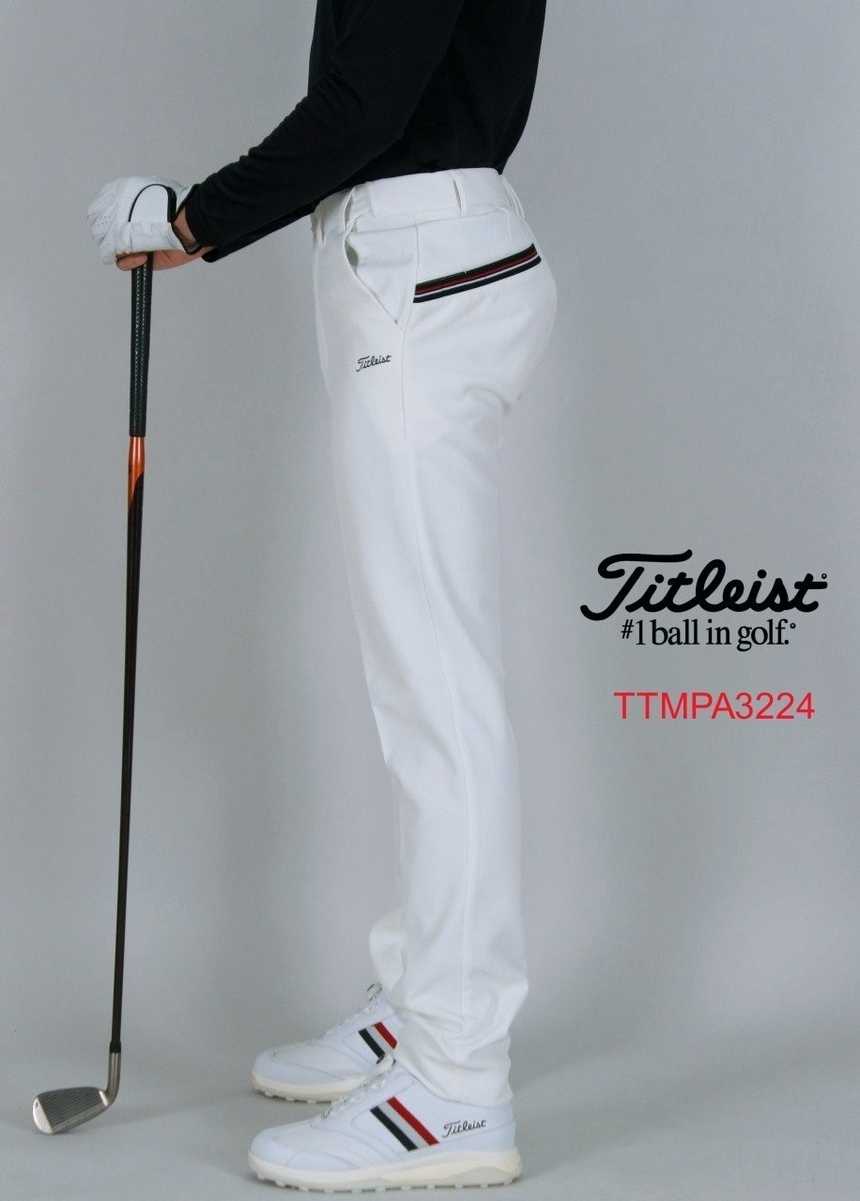 타이틀리스트 남자 TTMPA3224 투어핏 배색포인트 기모 바지 팬츠(2color)