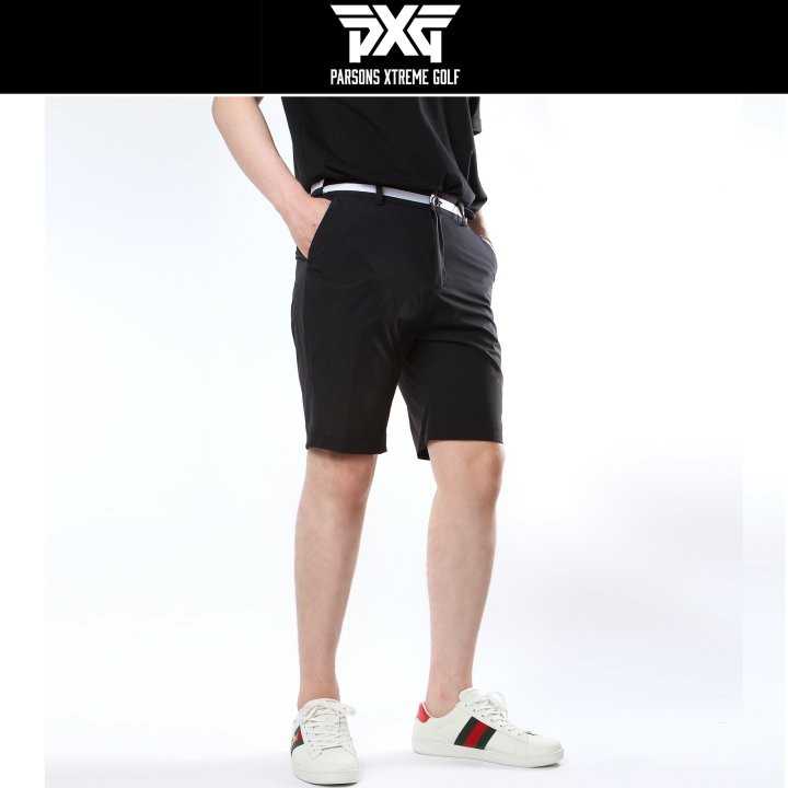 PXG 남성 허리띠 스판 하프팬츠(4color)