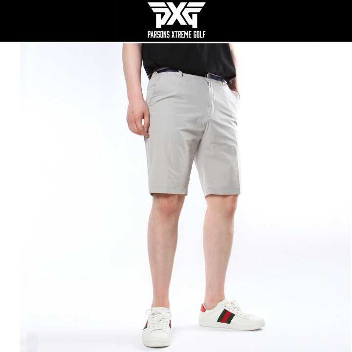 PXG 남성 허리띠 스판 하프팬츠(4color)