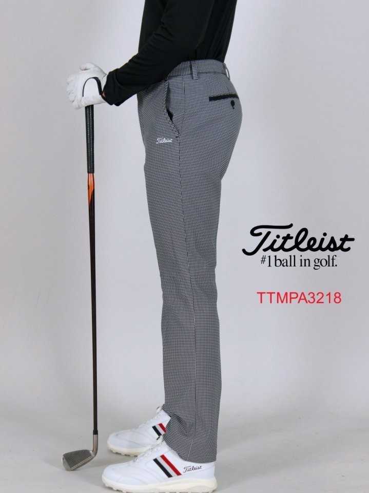 타이틀리스트 남자 TTMPA3218 아이언체크 기모 바지 팬츠(2color)