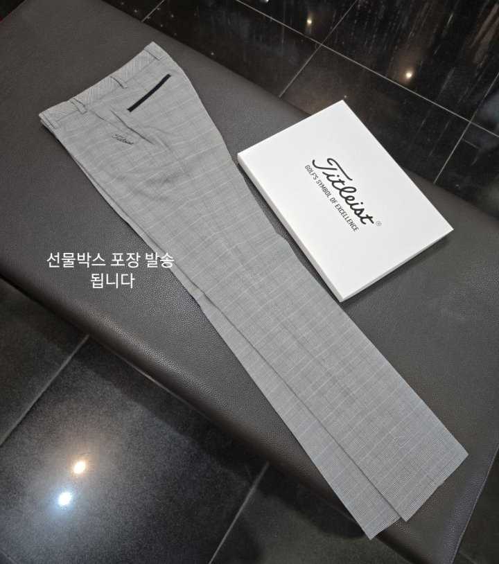 타이틀리스트 남성 체크 바지