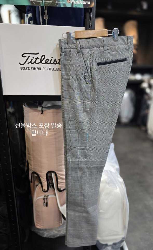타이틀리스트 남성 체크 바지