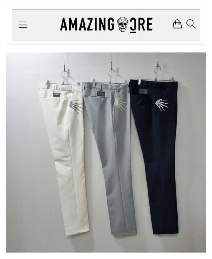 어메이징크리 남성 홀로그램 골프팬츠(3color)