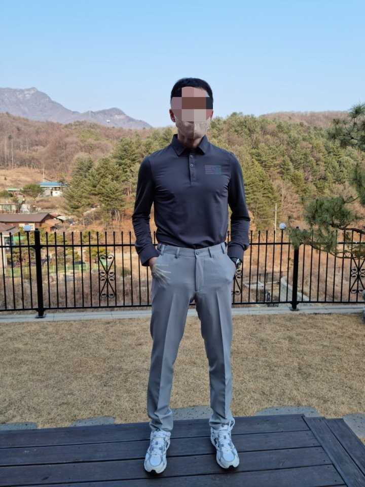 어메이징크리 남성 홀로그램 골프팬츠(3color)
