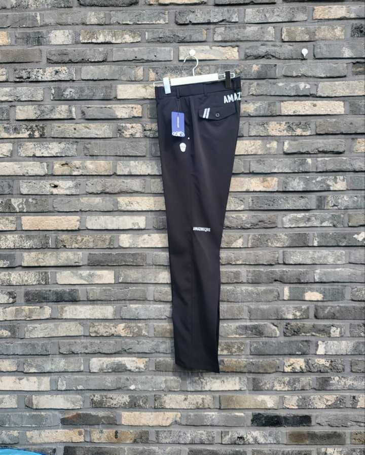어메이징크리 남성 2줄포인트 스판 골프 팬츠(2color)