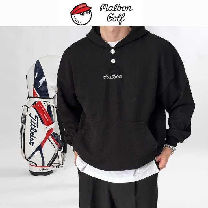 말본 남성 투버튼 베이직 후드긴팔(5color)