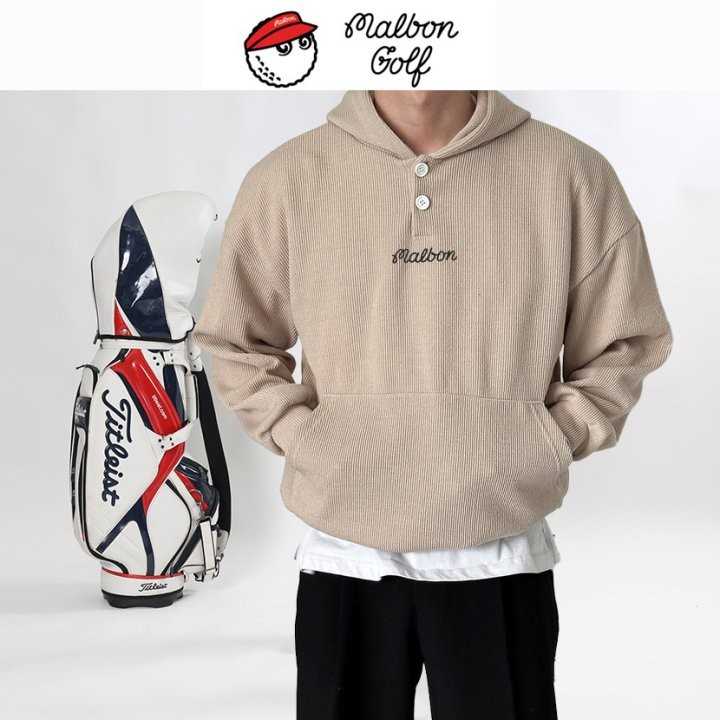 말본 남성 투버튼 베이직 후드긴팔(5color)