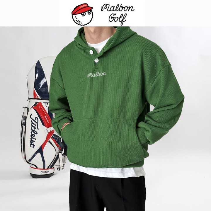 말본 남성 투버튼 베이직 후드긴팔(5color)