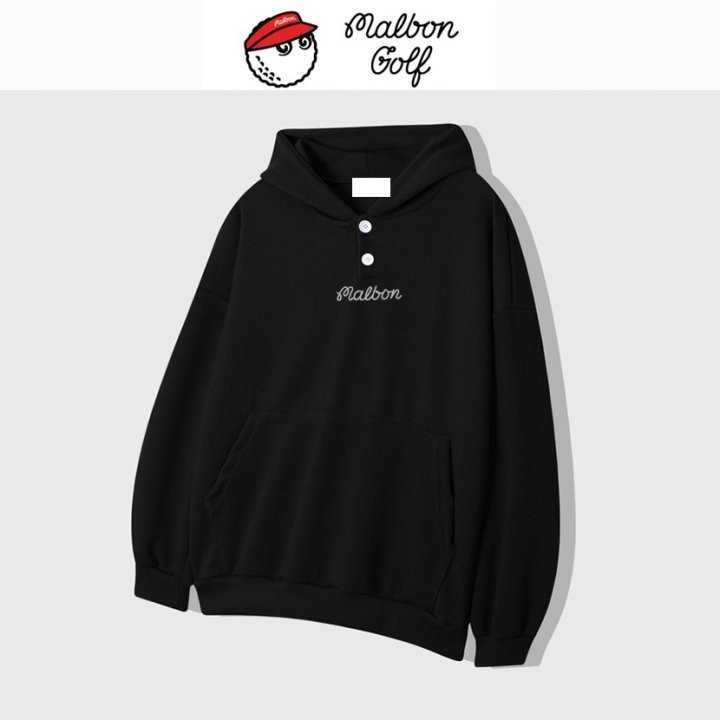 말본 남성 투버튼 베이직 후드긴팔(5color)