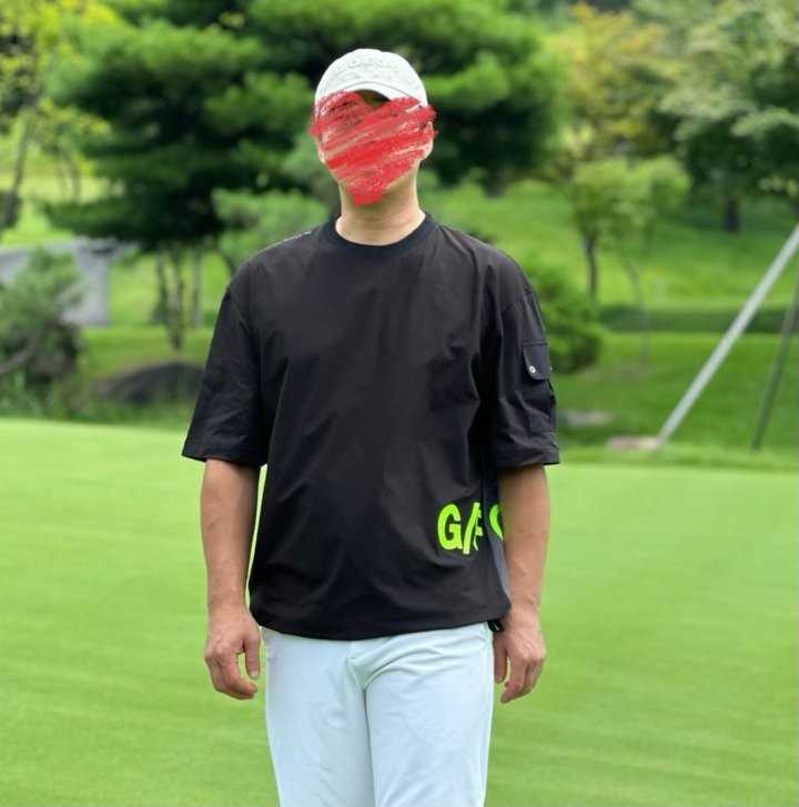 지포어 남성 하이브리드 우븐 믹스 오버핏 티셔츠