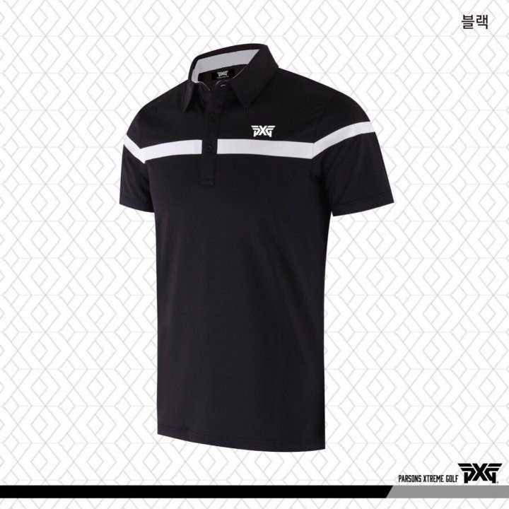 PXG 남성 라인 기능성 반팔 카라티(3color)