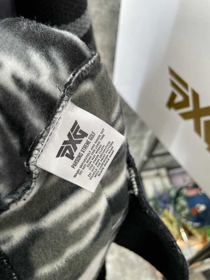 PXG 와팬로고 밴딩니트집업