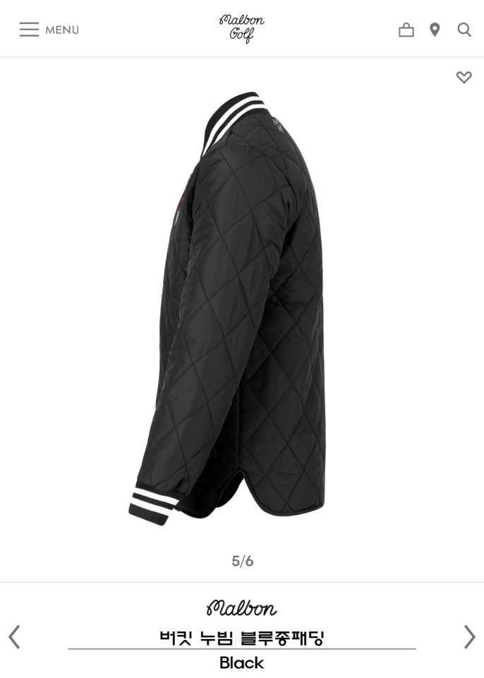 말본 누빔 블루종패딩(3color)
