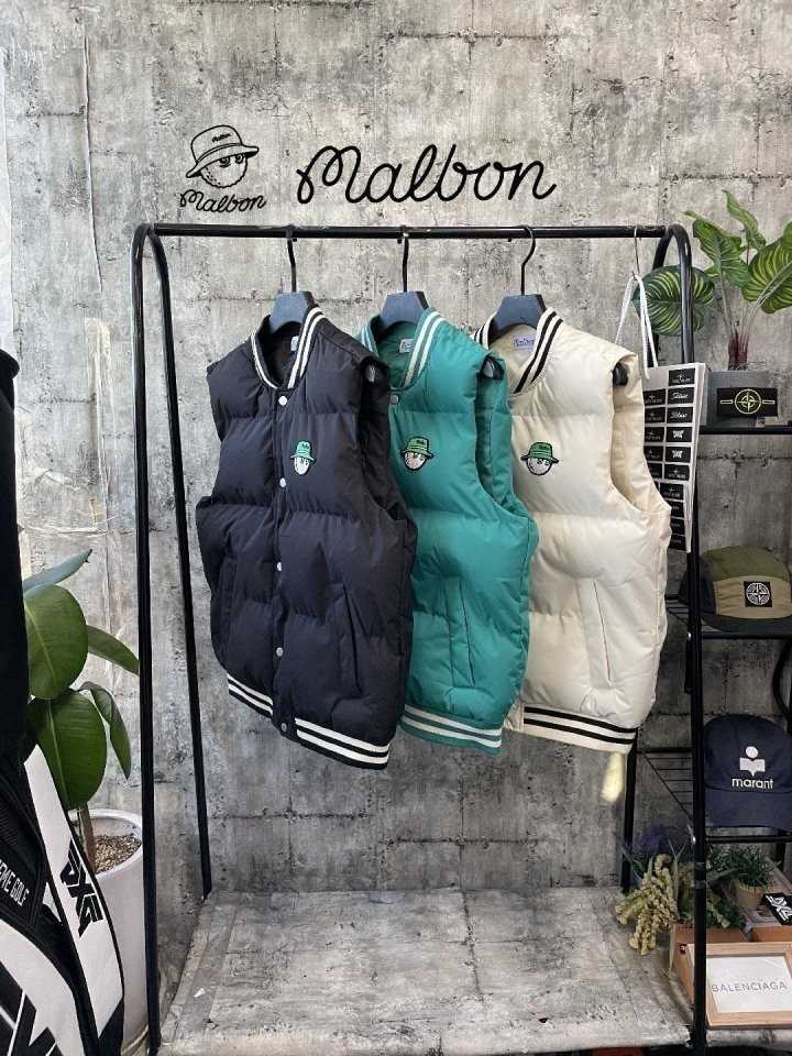 말본 MB시보리 패딩조끼(3color)