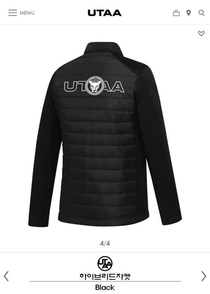 UTAA 유타 하이브리드 패딩자켓 (2color)