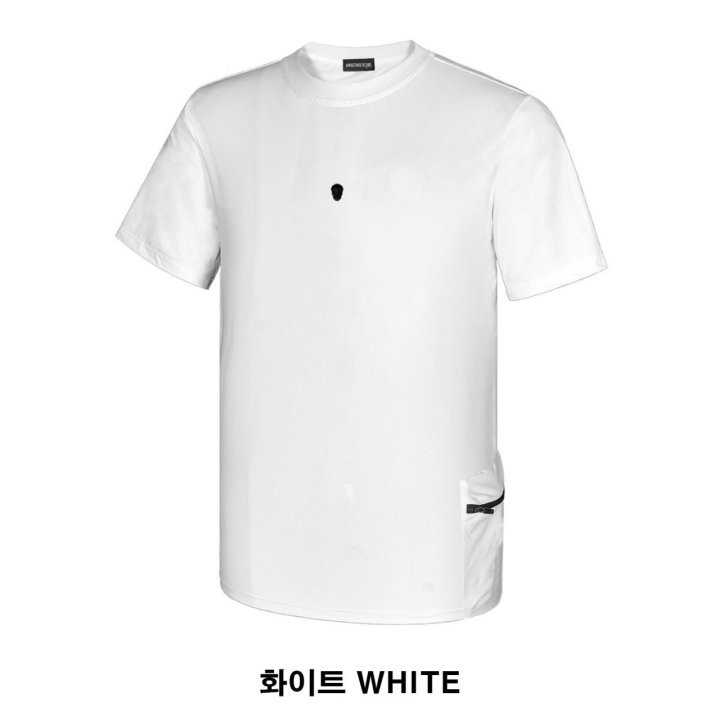 어메이징크리 액티브 사이드포켓 라운드 반팔티(2color)
