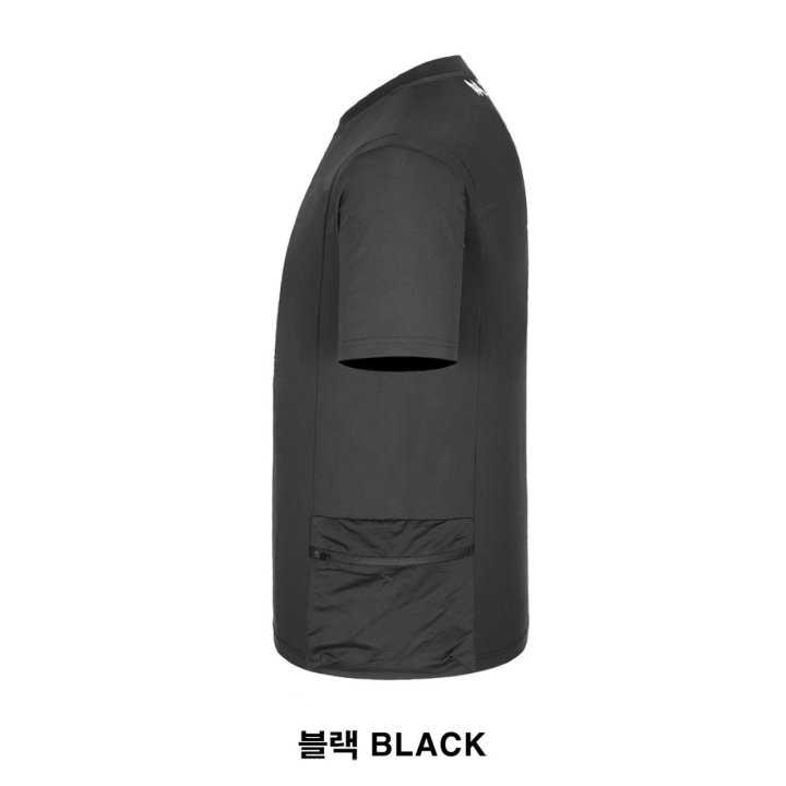 어메이징크리 액티브 사이드포켓 라운드 반팔티(2color)