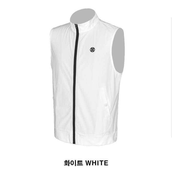 지포어 남성 풀집업 모크넥 조끼(2color)