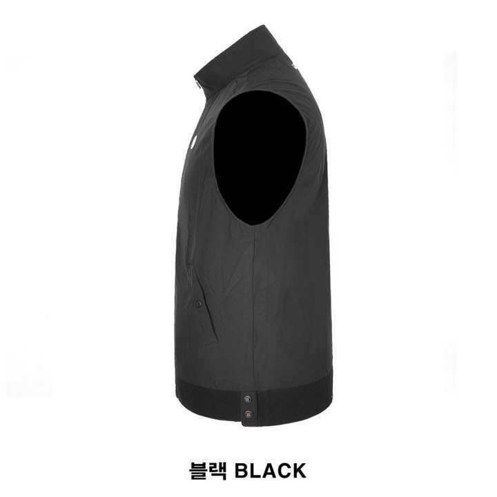 지포어 남성 풀집업 모크넥 조끼(2color)