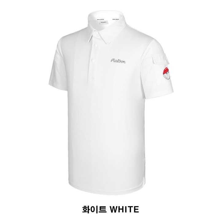 말본 남성 사이드 포켓 반팔 카라티(2color)