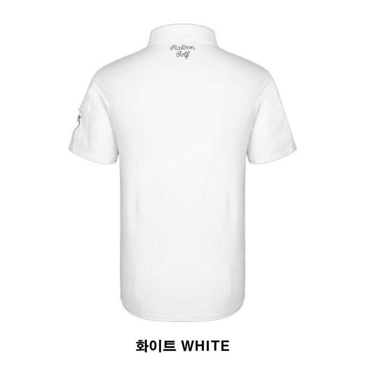 말본 남성 사이드 포켓 반팔 카라티(2color)