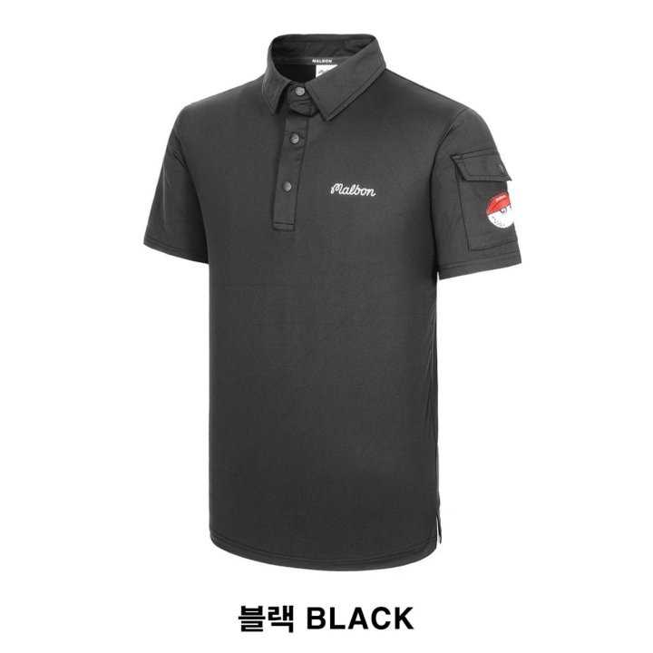말본 남성 사이드 포켓 반팔 카라티(2color)