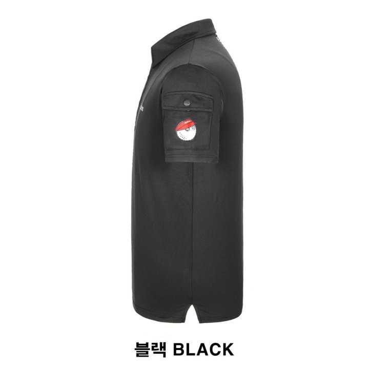 말본 남성 사이드 포켓 반팔 카라티(2color)