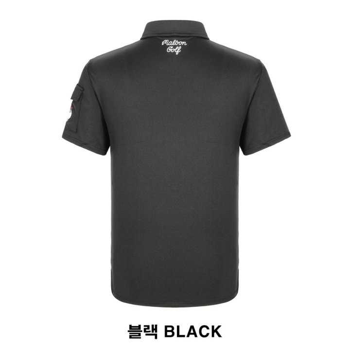 말본 남성 사이드 포켓 반팔 카라티(2color)