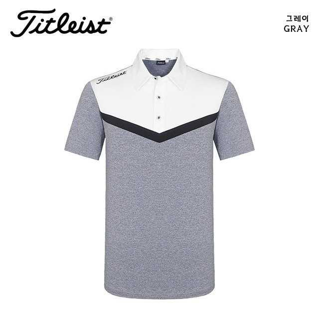 타이틀리스트 남성 고기능 반팔 카라티(2color)