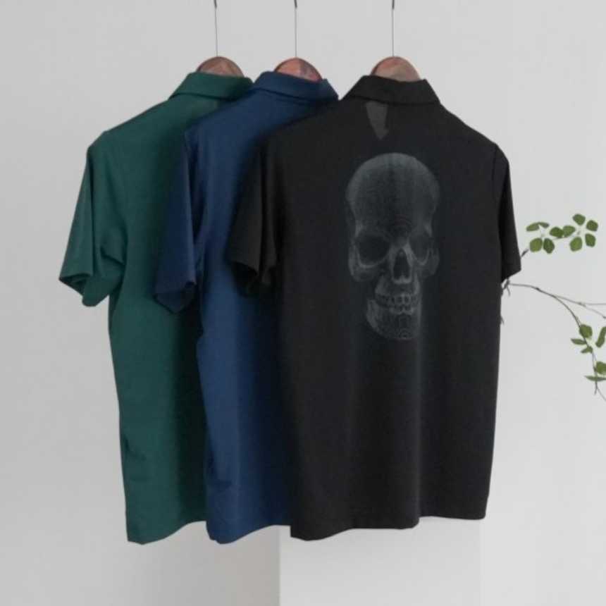 어메이징크리 스컬 여름용 남성 셔츠(3color)