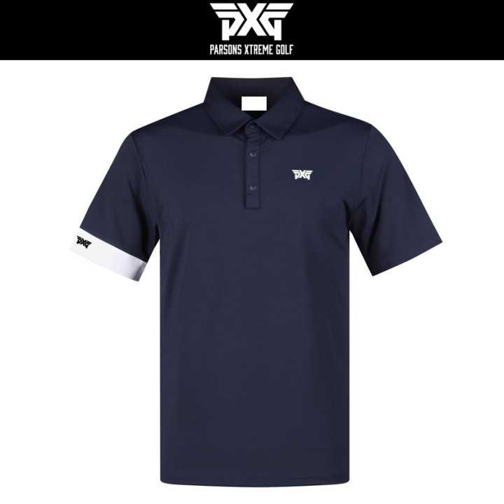PXG 남성 소매배색 반팔카라(4color)