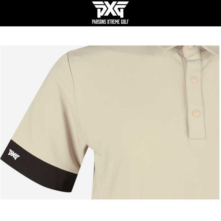 PXG 남성 소매배색 반팔카라(4color)