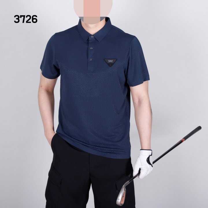 PXG 남자 3726 엠보 반팔 카라티(2color)