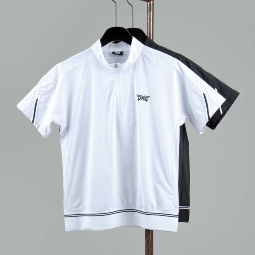 PXG 남성 타공 배색 여름 숏 슬리브 아노락(2color)