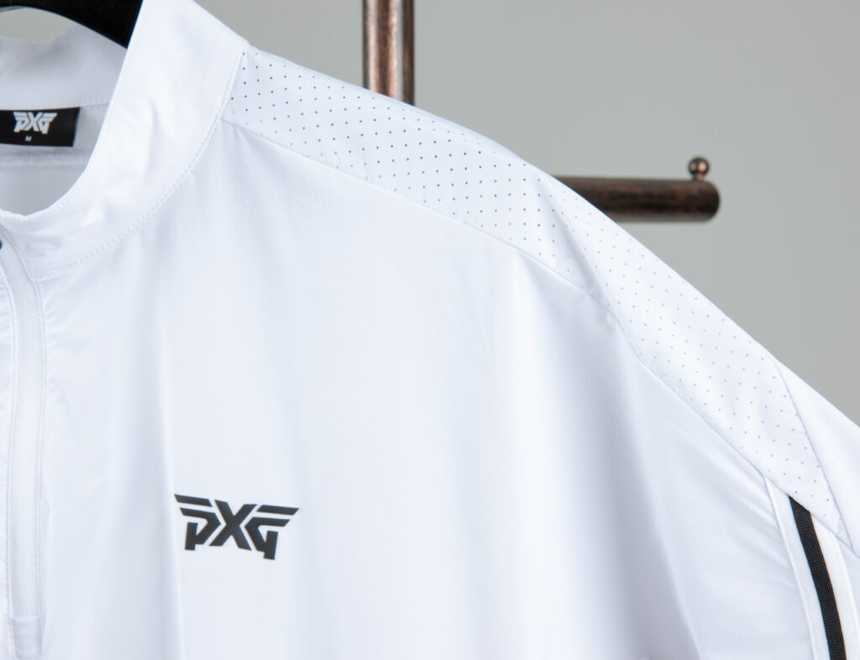 PXG 남성 타공 배색 여름 숏 슬리브 아노락(2color)