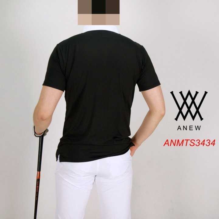 어뉴 남자 ANMTS3434 사선잔줄 반팔 카라티셔츠(2color)