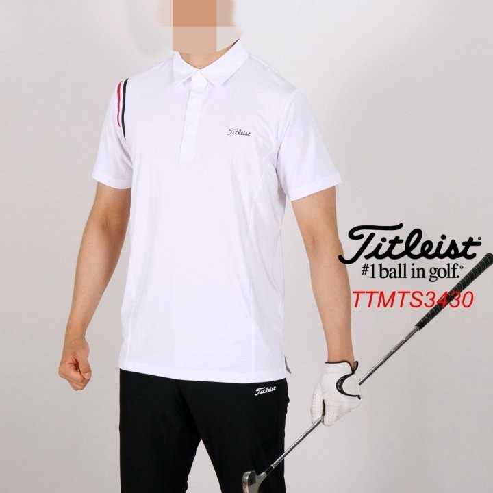 타이틀리스트 남자 TTMTS3430 보더 반팔 카라티셔츠(2color)