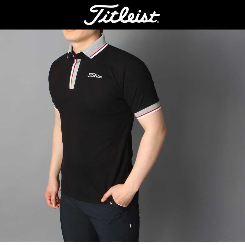 타이틀리스트 두줄 카라배색 면 반팔(3color)