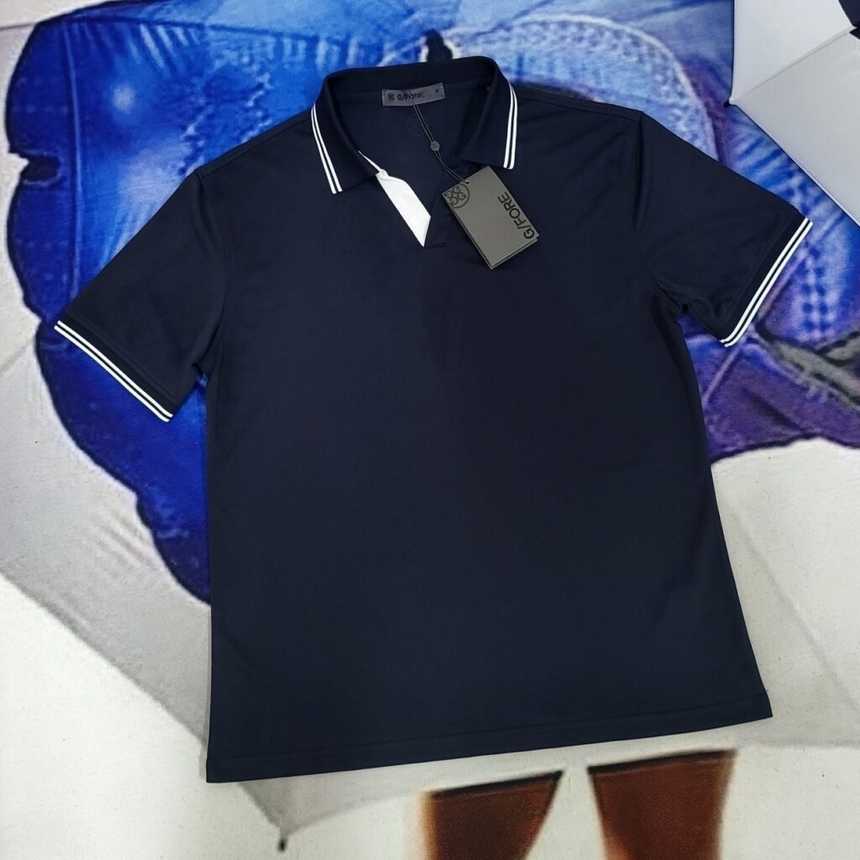지포어 남성 조니 칼라 테크 피케 밴디드 슬리브 폴로