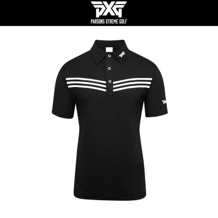 PXG 남성 트리플브이 로고 카라 반팔(3color)