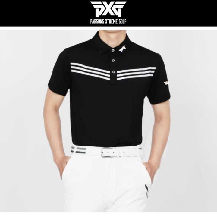 PXG 남성 트리플브이 로고 카라 반팔(3color)