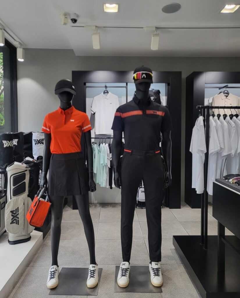 PXG 남성 여름 컬러 블록 원 포인트 카라 티셔츠(3color)