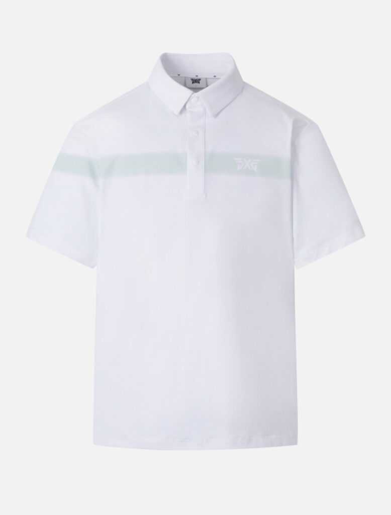 PXG 남성 여름 컬러 블록 원 포인트 카라 티셔츠(3color)