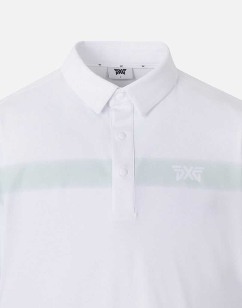 PXG 남성 여름 컬러 블록 원 포인트 카라 티셔츠(3color)