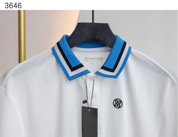 지포어 남성 수입고급 Three Tone Stripe 카라티(2color)