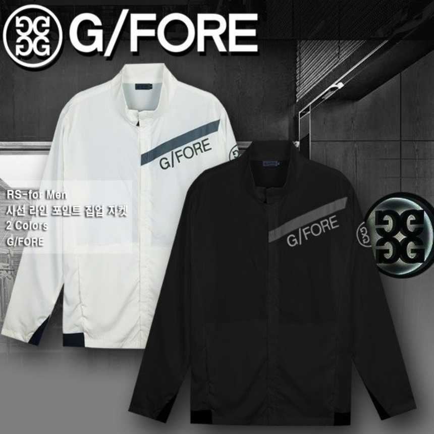 지포어 사선 라인 포인트 집업자켓(2color)