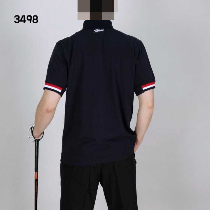 타이틀리스트 남자 3498 소매삼색 반팔 카라티셔츠(2color)