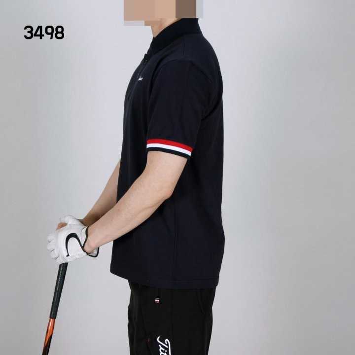 타이틀리스트 남자 3498 소매삼색 반팔 카라티셔츠(2color)