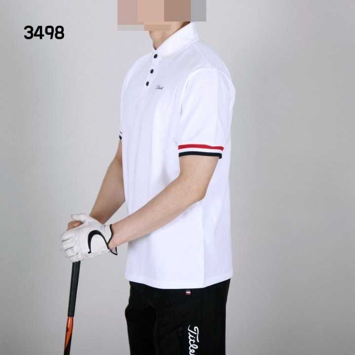 타이틀리스트 남자 3498 소매삼색 반팔 카라티셔츠(2color)