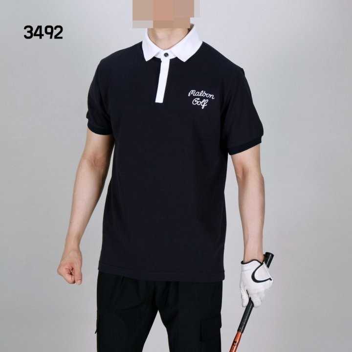 말본 남자 3492 이중PK 반팔 카라티(2color)